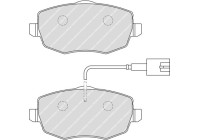 Brake Pad Set, disc brake PREMIER ECO FRICTION FDB1976 Ferodo