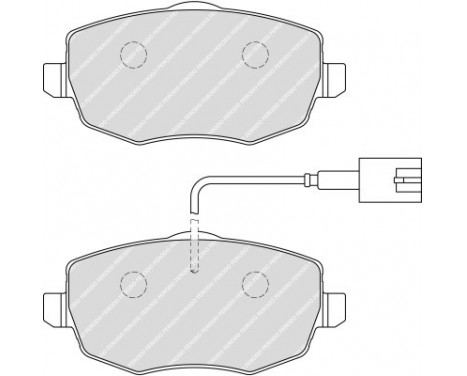 Brake Pad Set, disc brake PREMIER ECO FRICTION FDB1976 Ferodo