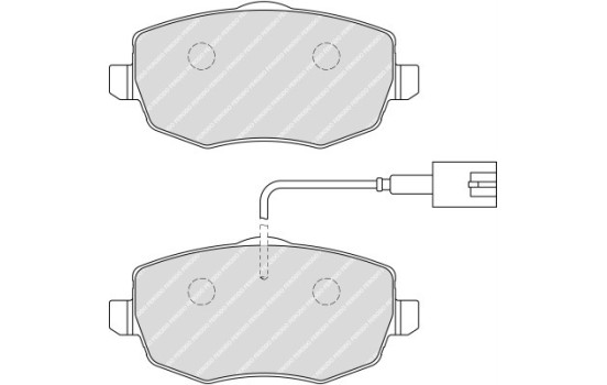 Brake Pad Set, disc brake PREMIER ECO FRICTION FDB1976 Ferodo