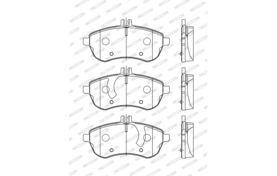 Brake Pad Set, disc brake PREMIER ECO FRICTION FDB1978 Ferodo, Image 6
