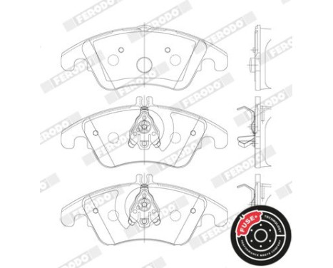 Brake Pad Set, disc brake PREMIER ECO FRICTION FDB1979 Ferodo, Image 6