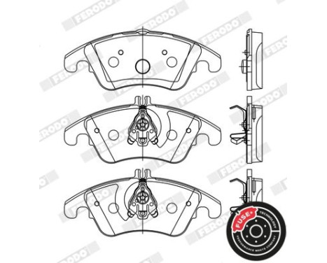 Brake Pad Set, disc brake PREMIER ECO FRICTION FDB1979 Ferodo, Image 6