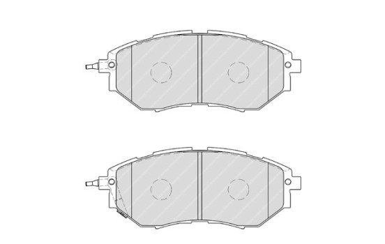 Brake Pad Set, disc brake PREMIER ECO FRICTION FDB1984 Ferodo