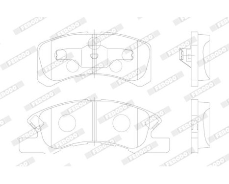 Brake Pad Set, disc brake PREMIER ECO FRICTION FDB1988 Ferodo, Image 3