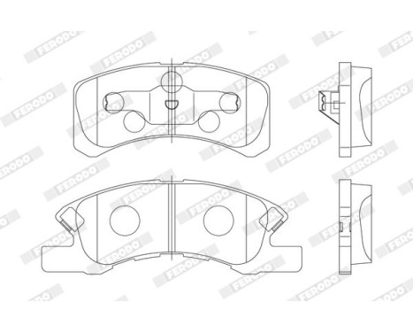 Brake Pad Set, disc brake PREMIER ECO FRICTION FDB1988 Ferodo, Image 3