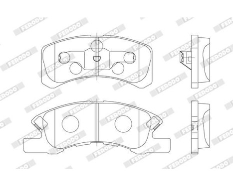 Brake Pad Set, disc brake PREMIER ECO FRICTION FDB1988 Ferodo, Image 3