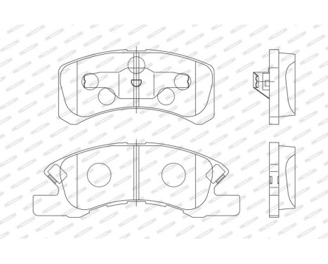 Brake Pad Set, disc brake PREMIER ECO FRICTION FDB1988 Ferodo, Image 3