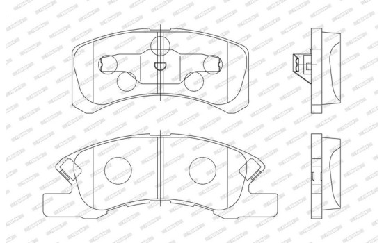 Brake Pad Set, disc brake PREMIER ECO FRICTION FDB1988 Ferodo, Image 3