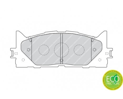 Brake Pad Set, disc brake PREMIER ECO FRICTION FDB1991 Ferodo, Image 2