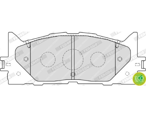 Brake Pad Set, disc brake PREMIER ECO FRICTION FDB1991 Ferodo, Image 4