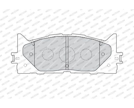 Brake Pad Set, disc brake PREMIER ECO FRICTION FDB1991 Ferodo, Image 3