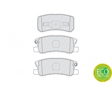 Brake Pad Set, disc brake PREMIER ECO FRICTION FDB1992 Ferodo, Image 3