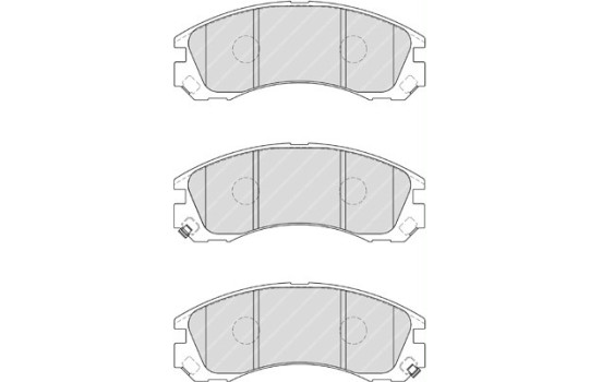 Brake Pad Set, disc brake PREMIER ECO FRICTION FDB1993 Ferodo