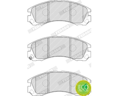 Brake Pad Set, disc brake PREMIER ECO FRICTION FDB1993 Ferodo, Image 4