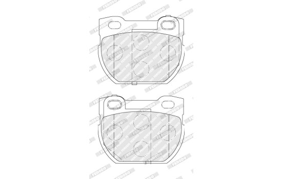 Brake Pad Set, disc brake PREMIER ECO FRICTION FDB1994 Ferodo, Image 3