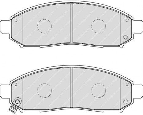 Brake Pad Set, disc brake PREMIER ECO FRICTION FDB1997 Ferodo, Image 2