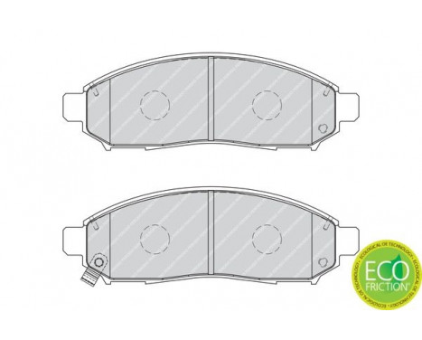 Brake Pad Set, disc brake PREMIER ECO FRICTION FDB1997 Ferodo, Image 3