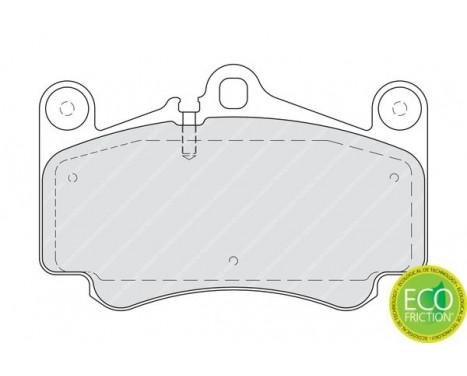 Brake Pad Set, disc brake PREMIER ECO FRICTION FDB1998 Ferodo, Image 2