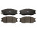 Brake Pad Set, disc brake PREMIER ECO FRICTION FDB1999 Ferodo