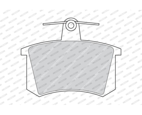 Brake Pad Set, disc brake PREMIER ECO FRICTION FDB222 Ferodo, Image 3