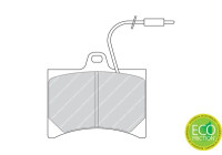 Brake Pad Set, disc brake PREMIER ECO FRICTION FDB253 Ferodo