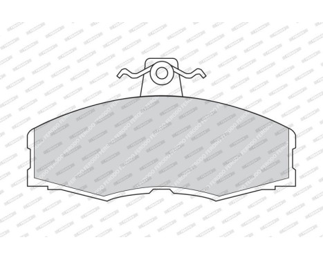 Brake Pad Set, disc brake PREMIER ECO FRICTION FDB275 Ferodo, Image 3