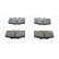 Brake Pad Set, disc brake PREMIER ECO FRICTION FDB288 Ferodo