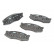 Brake Pad Set, disc brake PREMIER ECO FRICTION FDB340 Ferodo