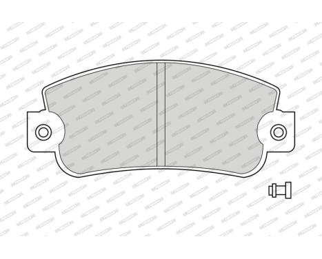 Brake Pad Set, disc brake PREMIER ECO FRICTION FDB346 Ferodo, Image 4