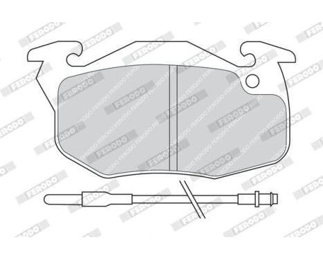 Brake Pad Set, disc brake PREMIER ECO FRICTION FDB393 Ferodo, Image 4