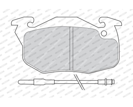 Brake Pad Set, disc brake PREMIER ECO FRICTION FDB393 Ferodo, Image 4