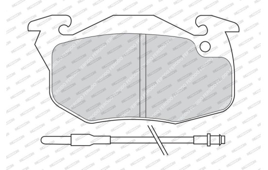 Brake Pad Set, disc brake PREMIER ECO FRICTION FDB393 Ferodo, Image 4