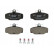 Brake Pad Set, disc brake PREMIER ECO FRICTION FDB398 Ferodo