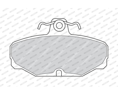 Brake Pad Set, disc brake PREMIER ECO FRICTION FDB398 Ferodo, Image 3