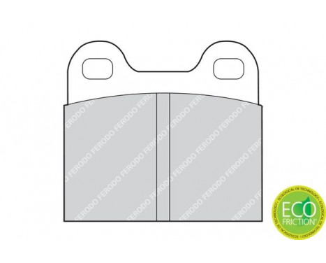 Brake Pad Set, disc brake PREMIER ECO FRICTION FDB3M Ferodo, Image 2