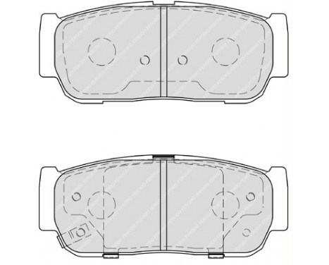 Brake Pad Set, disc brake PREMIER ECO FRICTION FDB4000 Ferodo, Image 2