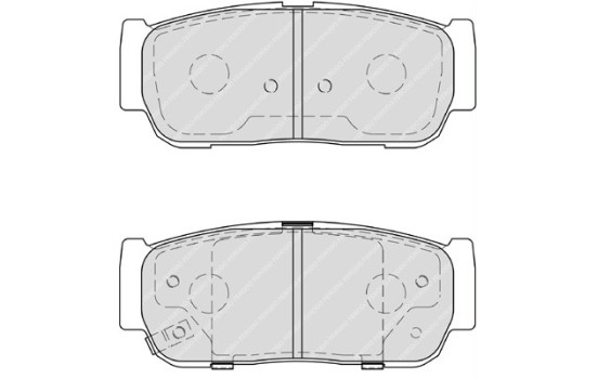 Brake Pad Set, disc brake PREMIER ECO FRICTION FDB4000 Ferodo, Image 2