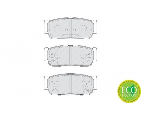 Brake Pad Set, disc brake PREMIER ECO FRICTION FDB4000 Ferodo, Image 3