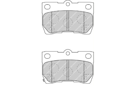 Brake Pad Set, disc brake PREMIER ECO FRICTION FDB4001 Ferodo, Image 2