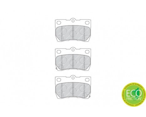 Brake Pad Set, disc brake PREMIER ECO FRICTION FDB4001 Ferodo, Image 3