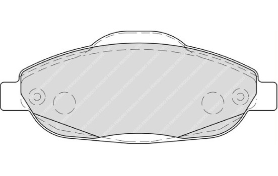 Brake Pad Set, disc brake PREMIER ECO FRICTION FDB4003 Ferodo, Image 2