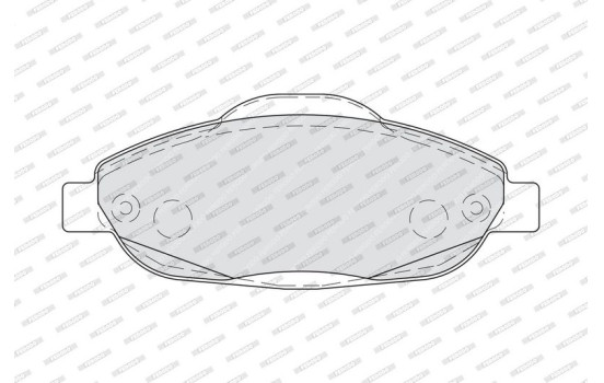 Brake Pad Set, disc brake PREMIER ECO FRICTION FDB4003 Ferodo, Image 4
