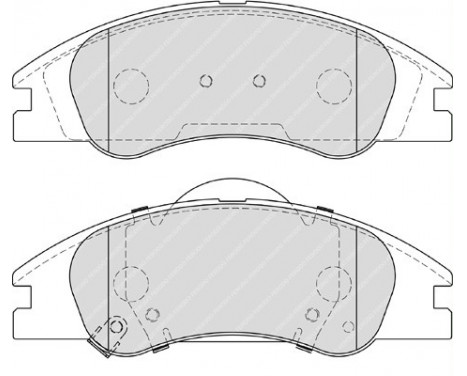 Brake Pad Set, disc brake PREMIER ECO FRICTION FDB4014 Ferodo