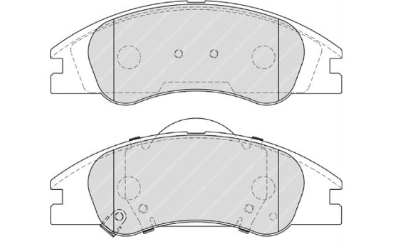 Brake Pad Set, disc brake PREMIER ECO FRICTION FDB4014 Ferodo
