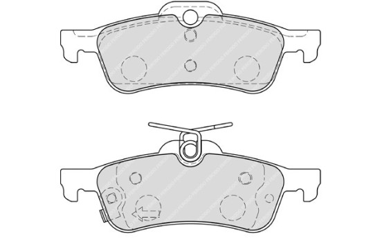 Brake Pad Set, disc brake PREMIER ECO FRICTION FDB4041 Ferodo, Image 2