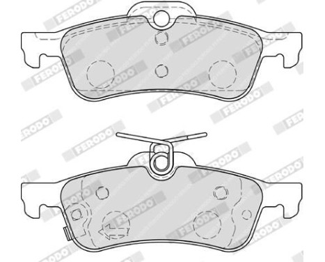 Brake Pad Set, disc brake PREMIER ECO FRICTION FDB4041 Ferodo, Image 5