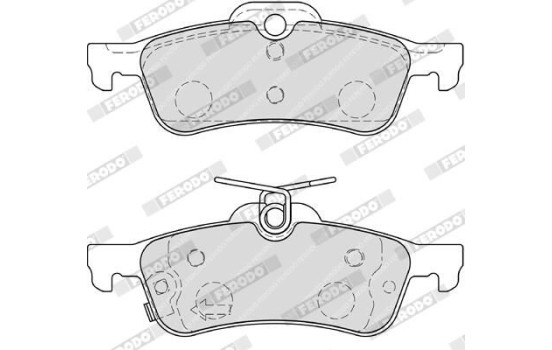 Brake Pad Set, disc brake PREMIER ECO FRICTION FDB4041 Ferodo, Image 5