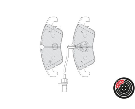 Brake Pad Set, disc brake PREMIER ECO FRICTION FDB4044 Ferodo, Image 4