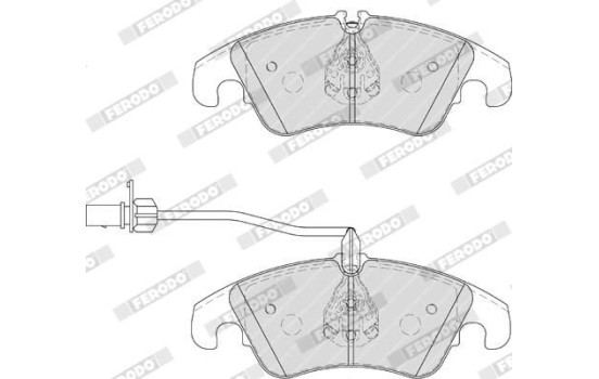 Brake Pad Set, disc brake PREMIER ECO FRICTION FDB4044 Ferodo, Image 7