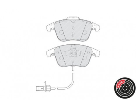 Brake Pad Set, disc brake PREMIER ECO FRICTION FDB4045 Ferodo, Image 2